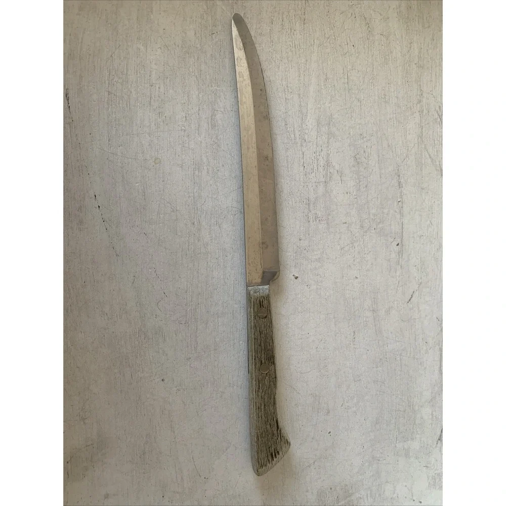 Ecko Vintage Knife Wood Handle Stainless Steel Blade Made In U.S.A‎